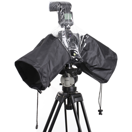 Movo Photo CRC02 Waterproof Nylon Rain Cover with Flash Enclosure & Hand Sleeves
