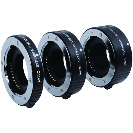Movo Photo AF Macro Extension Tube Set for Fujifilm X-Mount Mirrorless Cameras
