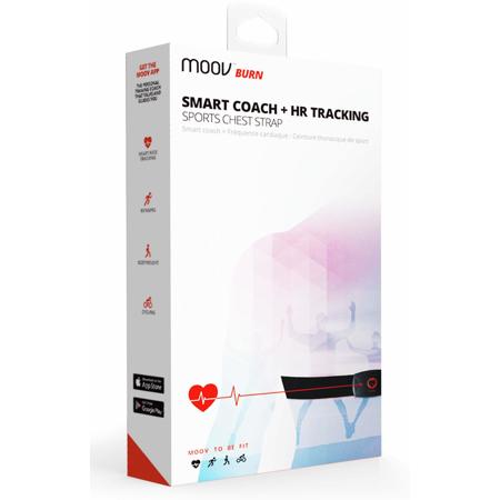 Moov HR Burn High-Intensity Interval Training Heart Rate Monitor with  Bluetooth, Black
