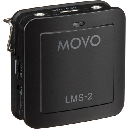 Movo Photo LMS-2 Universal Dual-Ch Wired Lavalier Mic Interview Recording Kit