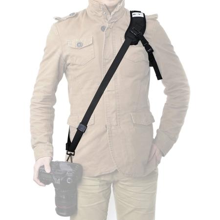 Movo NS-3 Padded Rapid Over-The-Shoulder Sling Camera Strap w/Quick Release Clip