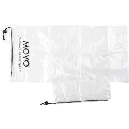 Movo Photo RC2 Clear Rain Cover for DSLR, Flash & Max. 18" Long Lens, 5-Pack