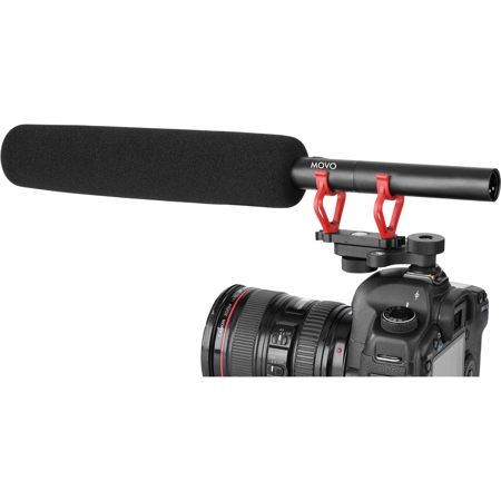 Movo Photo SMM100 Pro Nylon Suspension Shock Mount for 18-22mm Shotgun Mics
