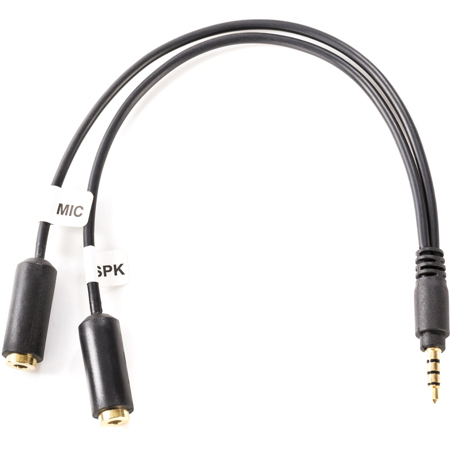 Movo Photo TCB1 3.5mm TRS Female Mic to TRRS Male Adapter with Headphone Jack