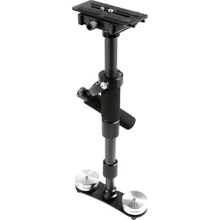 Movo Photo VS9 Handheld Carbon Fiber Adjustable Video Stabilizer System with QR Plate, 17.7-28.5" Height