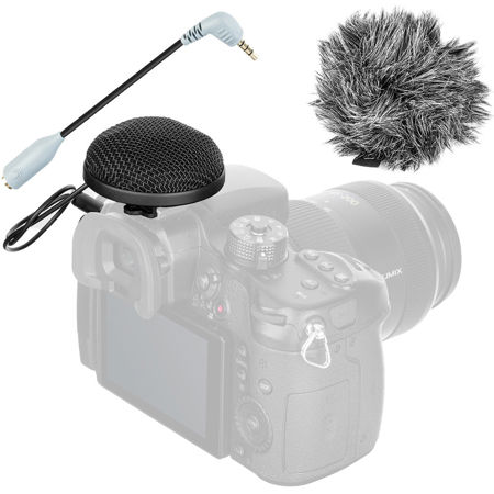 Movo Photo VXR20 360-Degree Omni Stereo Video Mic for Smartphone, DSLR Camera