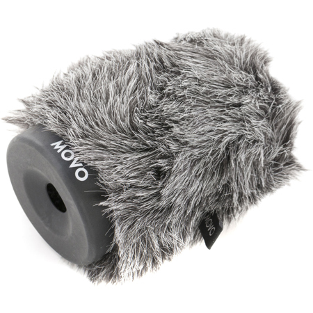 Movo Photo WS-G80 Furry Rigid Windscreen for Microphones up to 3.1" Long