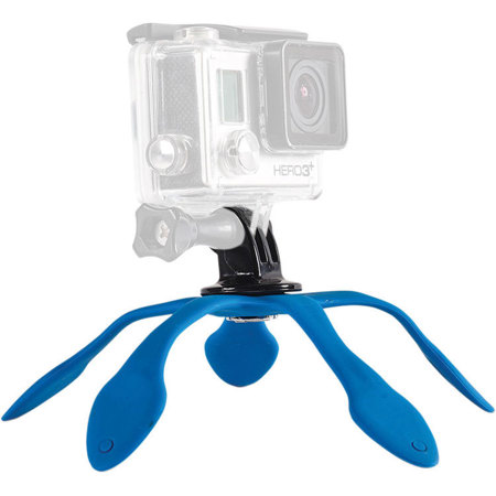 Pictar Splat Flexible Aluminum Mini Tripod for GoPro, Action and Compact Digital Cameras, Blue