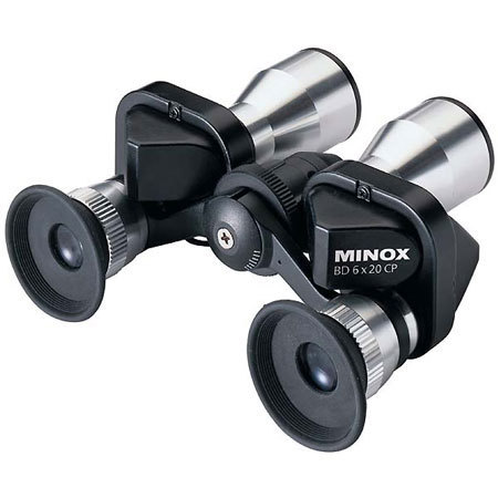 Minox BD 6 x 20 CP Classic, Compact Water Resistant Porro Prism Binocular with 6.1 Degree Angle of View, Silver.