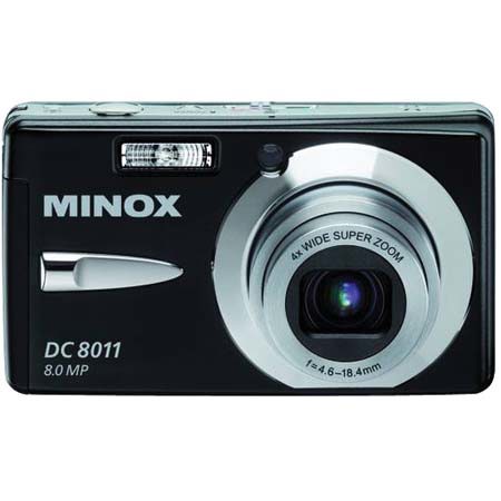 Minox DC 8011 Compact Digital Camera, 8.0 Megapixel, 4x Optical & 5x Digital Zoom, with 2.7" LCD Screen