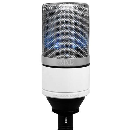 MXL 990 Blizzard LED Condenser Microphone, White