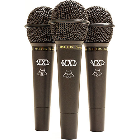 MXL FOXDYNAMICMICKIT3 Fox Super Cardioid Microphone Kit
