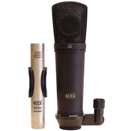 MXL PRO-PAC-PLUS Condenser Microphone Kit, Black/Silver