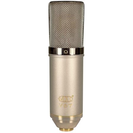 MXL Heritage Edition of the V67G Large Capsule Condenser Microphone, with Shockmount, Pop Filter and Case