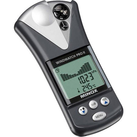 Minox Weather Station, with Integrated Barometer and Altimeter, Measure Wind Speed, Temperature, Atmospheric Pressure, Altitude and Humidity.