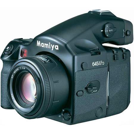 Mamiya M645 AFD Medium Format SLR Camera Value Pack Body w/Lens Film Back, Batteries