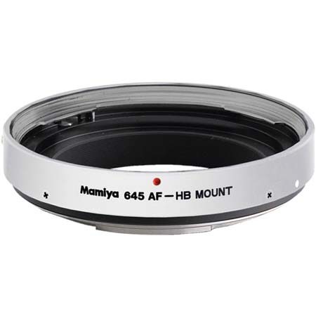 Mamiya Lens Mount Adapter HBW (Silver) to use Hasselblad V-series Medium Format Lenses on 645AF Series Cameras (NR405)