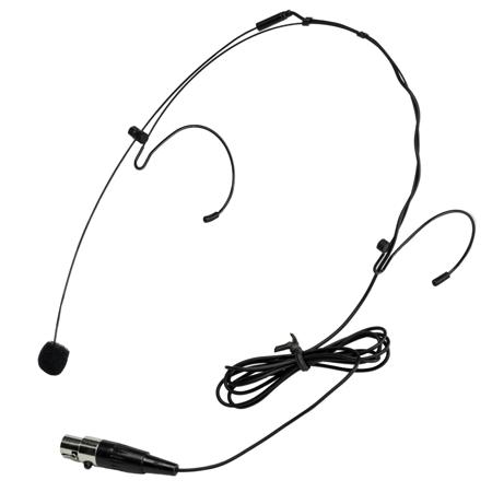 Nady HM-10 Headmic Headworn Omni-Directional Condenser Microphone with 3-Pin Mini XLR Connector, Black
