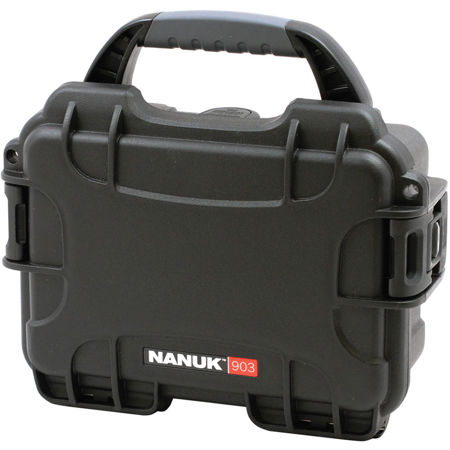 Nanuk Small Series 903 Lightweight NK-7 Resin Waterproof Case for Point & Shoot Camera or Smartphone, Black