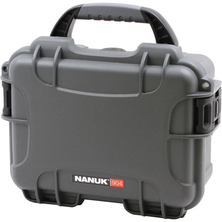 Nanuk Small Series 904 NK-7 Resin Waterproof Protective Case, Graphite