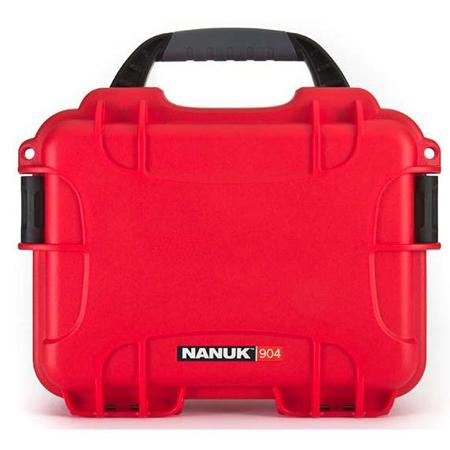 Nanuk Small Series 904 Lightweight NK-7 Resin Waterproof Protective Case, Red