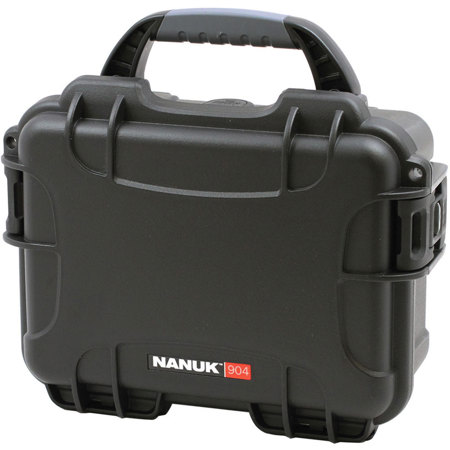 Nanuk Small Series 904 Lightweight NK-7 Resin Waterproof Case with Foam, Black