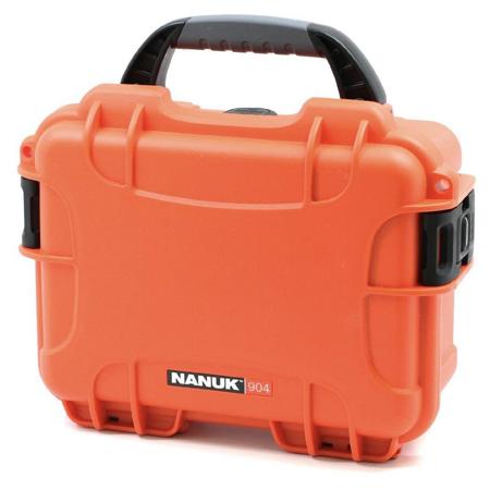 Nanuk 904 Case for GoPro with Custom Foam Insert, for 2 GoPro Cameras, Orange