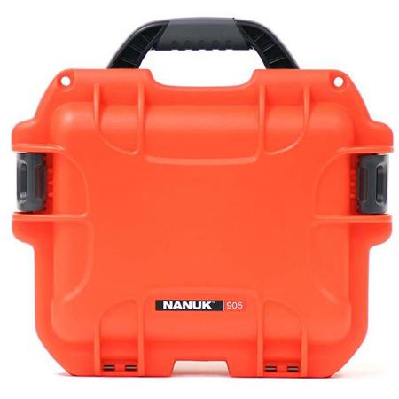 Nanuk Small Series 905 Lightweight NK-7 Resin Waterproof Protective Case for Point & Shoot Camera or Binoculars, Orange
