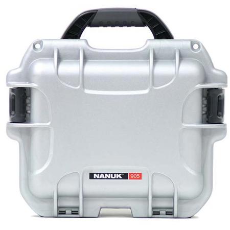 Nanuk Small Series 905 Lightweight NK-7 Resin Waterproof Protective Case for Point & Shoot Camera or Binoculars, Silver