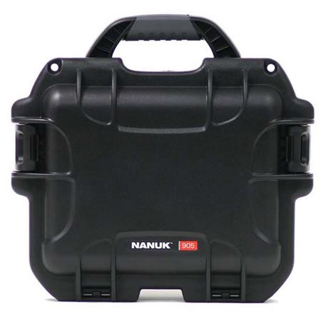 Nanuk Small Series 905 NK-7 Resin Waterproof Protective Case with Foam, Black