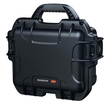 Nanuk Small Series 905 Lightweight NK-7 Resin Waterproof Protective Case with Foam for Sennheiser EW Wireless, Black