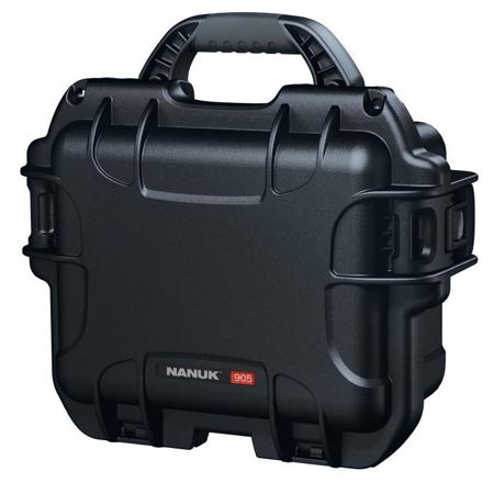 Nanuk Small Series 905 Lightweight NK-7 Resin Waterproof Protective Case with Foam for Sennheiser EW/Sony UWP/Senal Mic, Black
