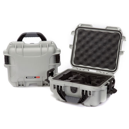 Nanuk 905 Waterproof Hard Case for DJI Spark Drone, Silver