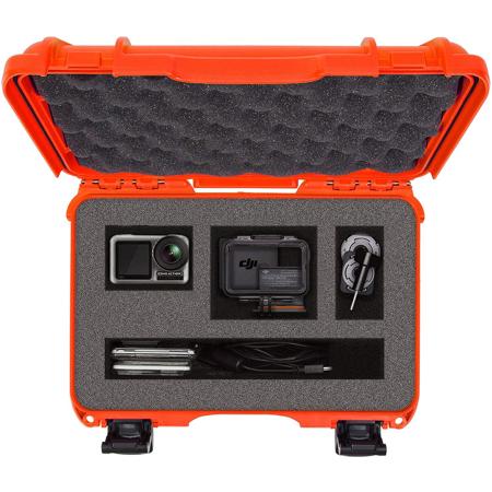 Nanuk Media Series 909 Waterproof Hard Case for DJI Osmo Action, Orange