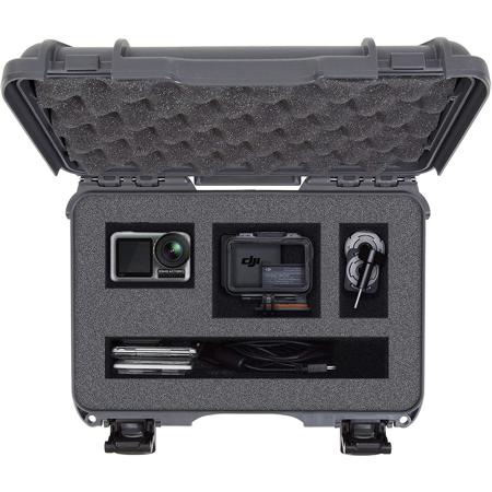 Nanuk Media Series 909 Waterproof Hard Case for DJI Osmo Action, Graphite