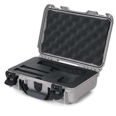 Nanuk 909 Classic Pistol Case, Holds 2 Single Stack or 1 Double Stack Mag,Silver