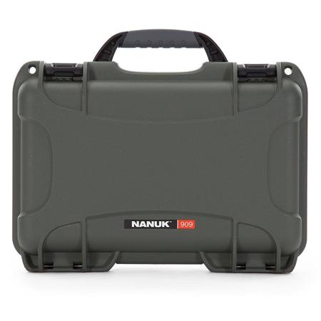 Nanuk 909 Classic Pistol Case, Holds 2 Single Stack or 1 Double Stack Mag, Olive
