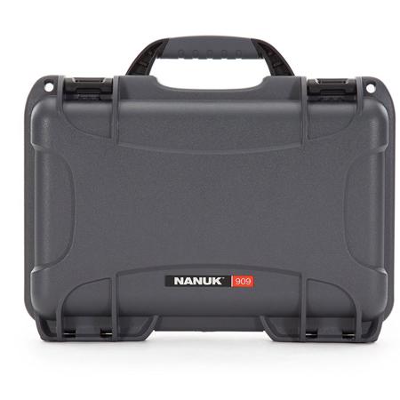 Nanuk 909 Glock Pistol Case, Holds Most Glock Pistols & Two Magazines, Graphite