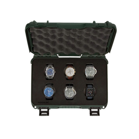Nanuk 909 Waterproof Watch Case with Foam Insert, Olive