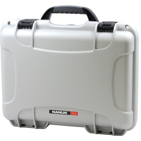 Nanuk Medium Series 910 NK-7 Resin Waterproof Protective Case, Silver