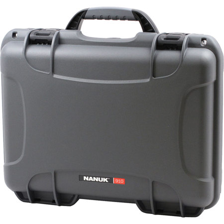 Nanuk Medium Series 910 NK-7 Resin Waterproof Protective Case with Foam,Graphite