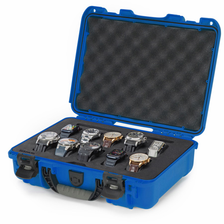 Nanuk 910 Waterproof Watch Case with Foam Insert, Blue