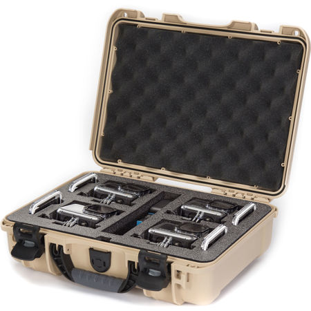 Nanuk 910 Waterproof Hard Case with Foam Insert for GoPro Hero 9 and 10, Tan