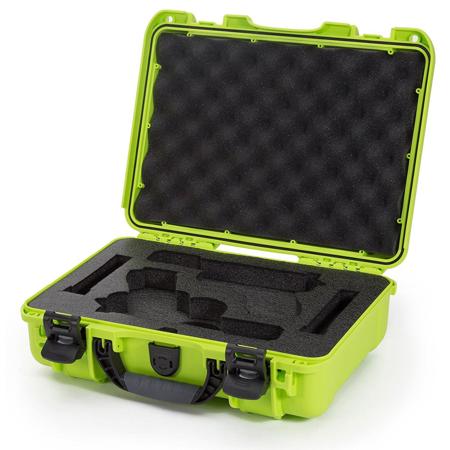 Nanuk 910 2Up Glock Pistol Case, Holds Two Glock Pistols & Two Magazines, Lime