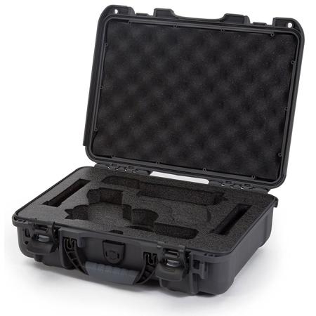Nanuk 910 2Up Glock Pistol Case, Holds Two Glock Pistols & Two Mags, Graphite