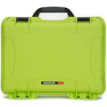 Nanuk 910 Waterproof Hard Case w/Foam Insert for DJI Mini SE Fly More Kit, Lime