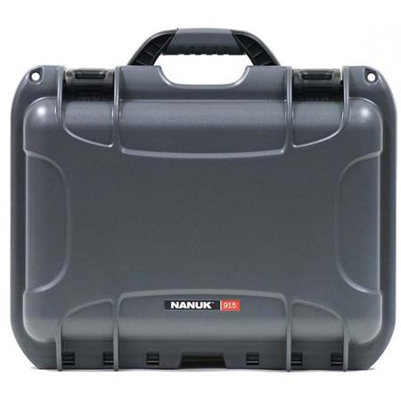 Nanuk Medium Series 915 NK-7 Resin Waterproof Protective Case with Foam,Graphite