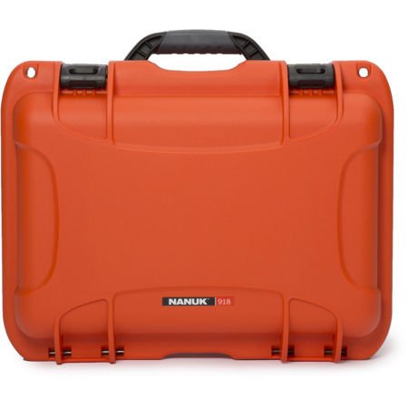 Nanuk 918 Lightweight NK-7 Resin Waterproof Protective Case With Padded Divider, Orange