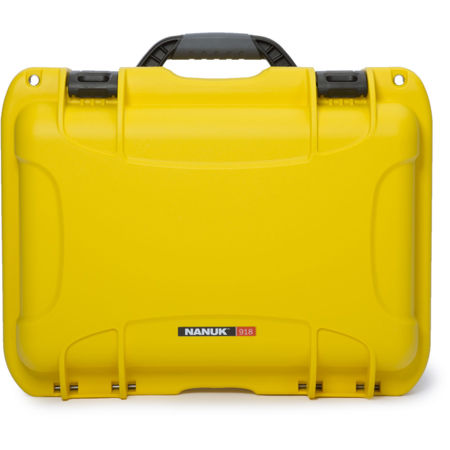 Nanuk 918 Lightweight NK-7 Resin Waterproof Case With Padded Divider, Yellow