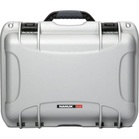 Nanuk 918 Lightweight NK-7 Resin Waterproof Protective Case With Padded Divider, Silver
